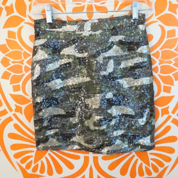 Topshop Dresses & Skirts - Topshop Sequin Camouflage Mini Skirt 2